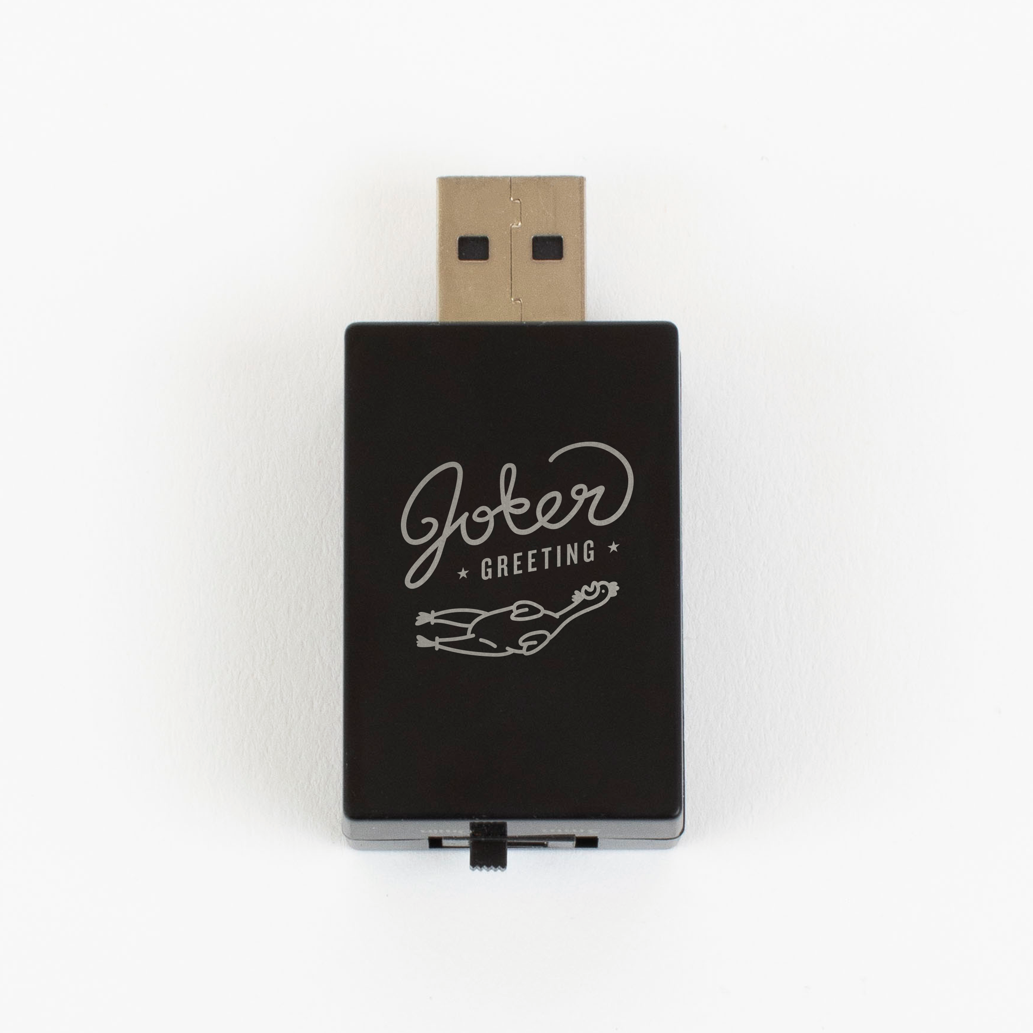 USB Rubber Chicken Joker Greeting