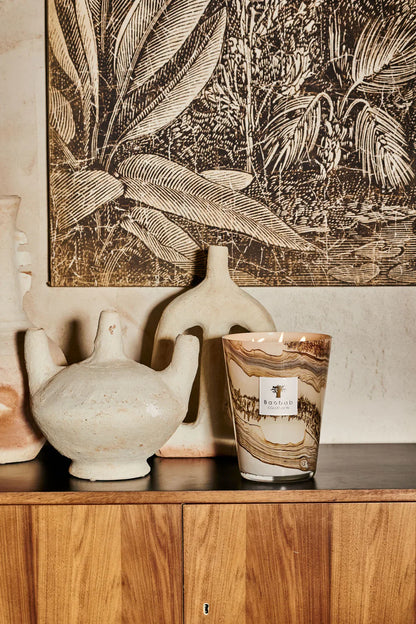 Baobab Collection - Candle Sand Siloli - Cedarwood - Tonka Bean - Green Lemon - Coastous