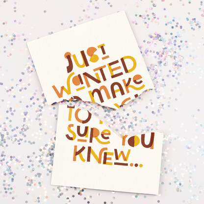 Endless GOAT Scream Card with Glitter Joker Greeting