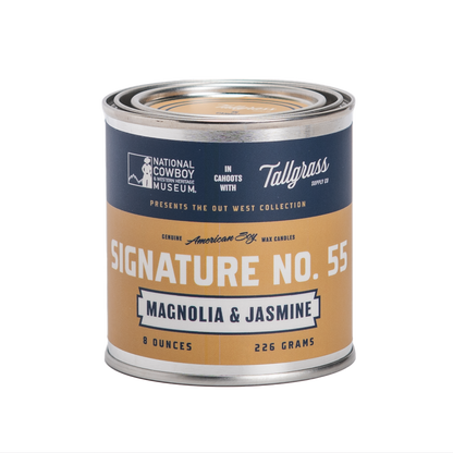 Signature No. 55: Magnolia + Jasmine Soy Wax Candle Tallgrass Supply