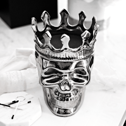 Silver Maximilien Skull in Thé Aroma