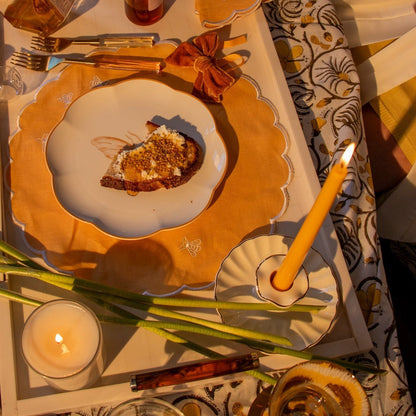 Extra Tall Warm Pumpkin Spice Taper Candle, 1 Case of 48 Packs (4 Candles per Pack) Ro'Table