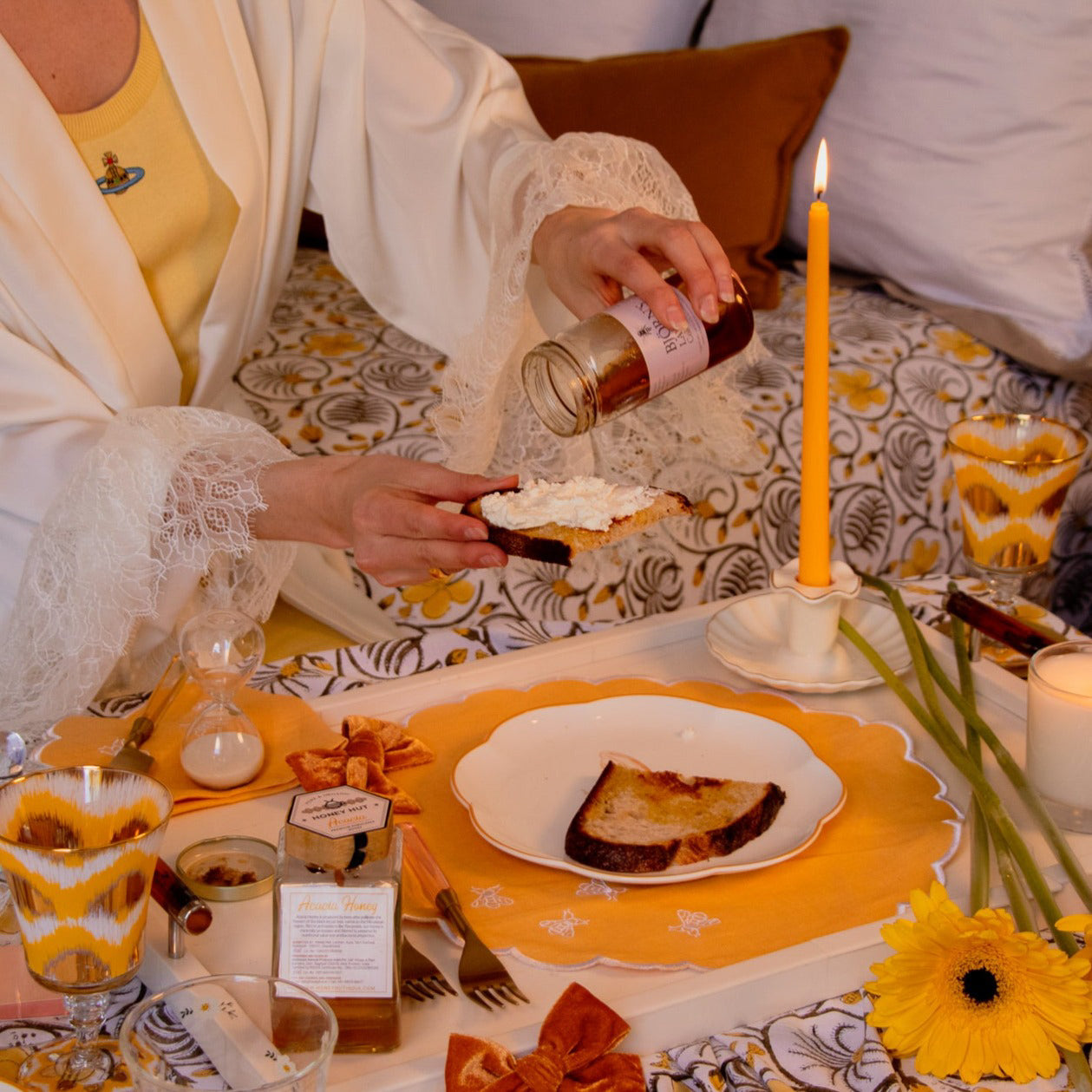 Extra Tall Warm Pumpkin Spice Taper Candle, 1 Case of 48 Packs (4 Candles per Pack) Ro'Table