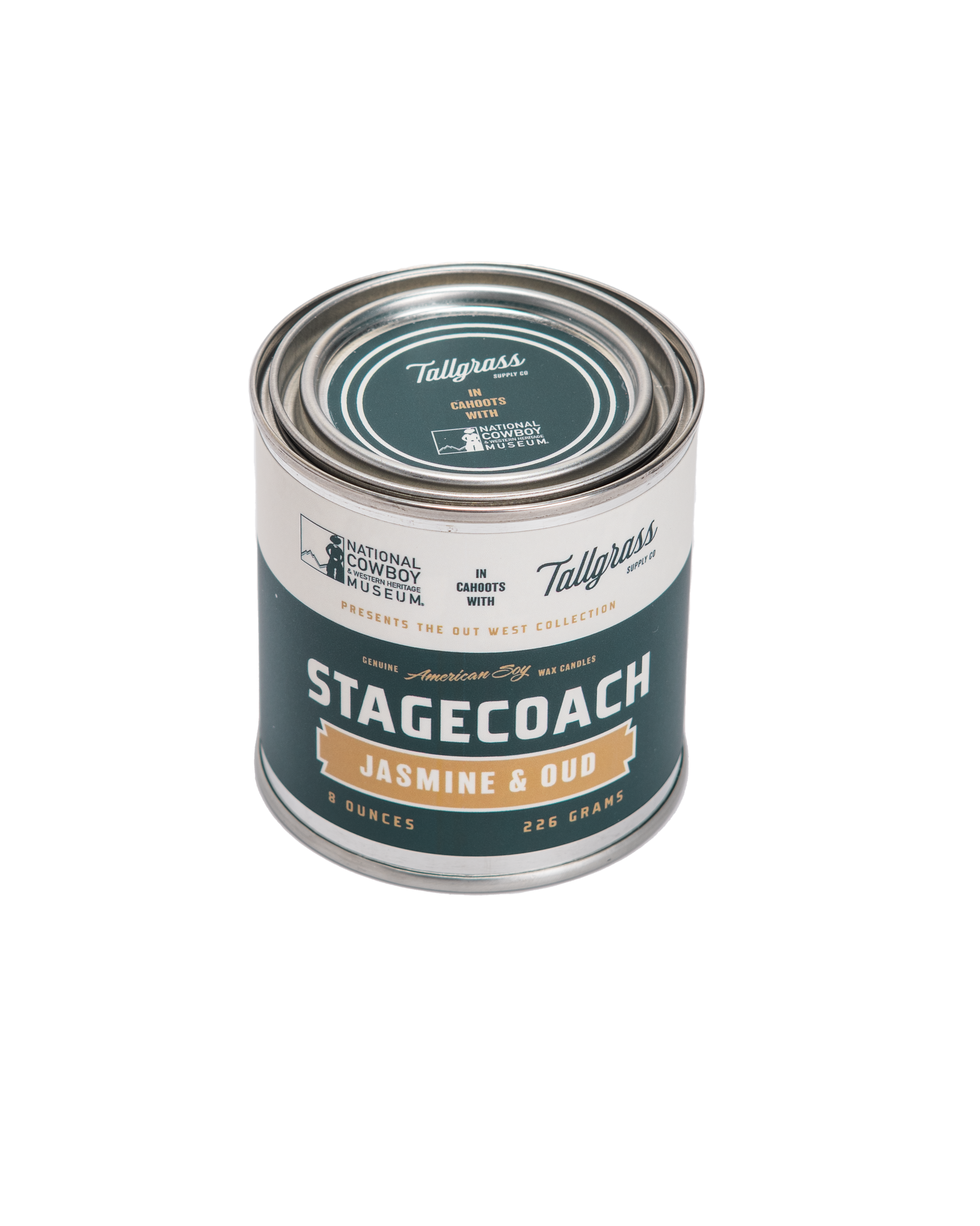 Stagecoach: Jasmine + Oud Soy Wax Candle Tallgrass Supply