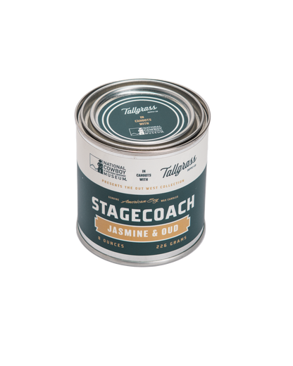 Stagecoach: Jasmine + Oud Soy Wax Candle Tallgrass Supply