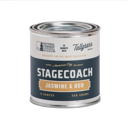 Stagecoach: Jasmine + Oud Soy Wax Candle Tallgrass Supply
