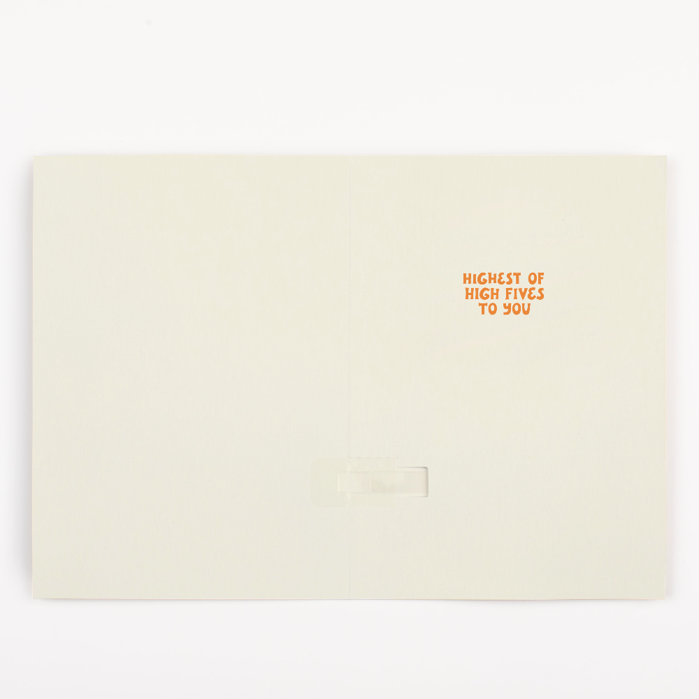 Endless High-Pitched Thank You Card with Glitter Joker Greeting