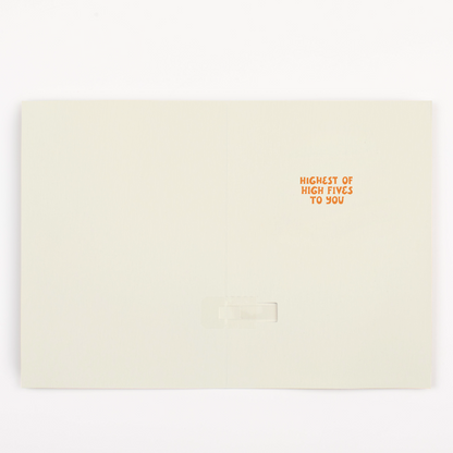 Endless High-Pitched Thank You Card with Glitter Joker Greeting