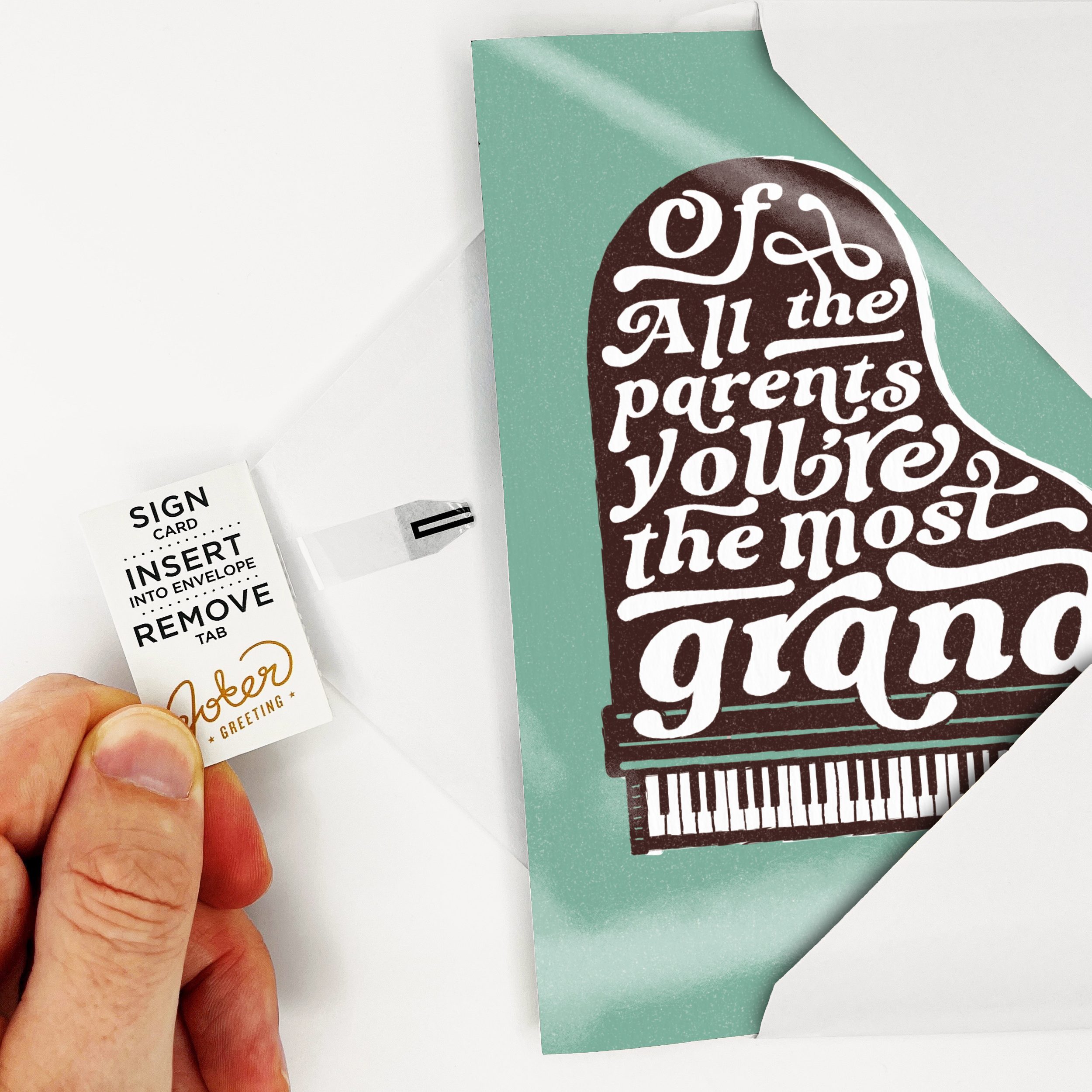 Endless Thank You Grandparent Card with Glitter Joker Greeting