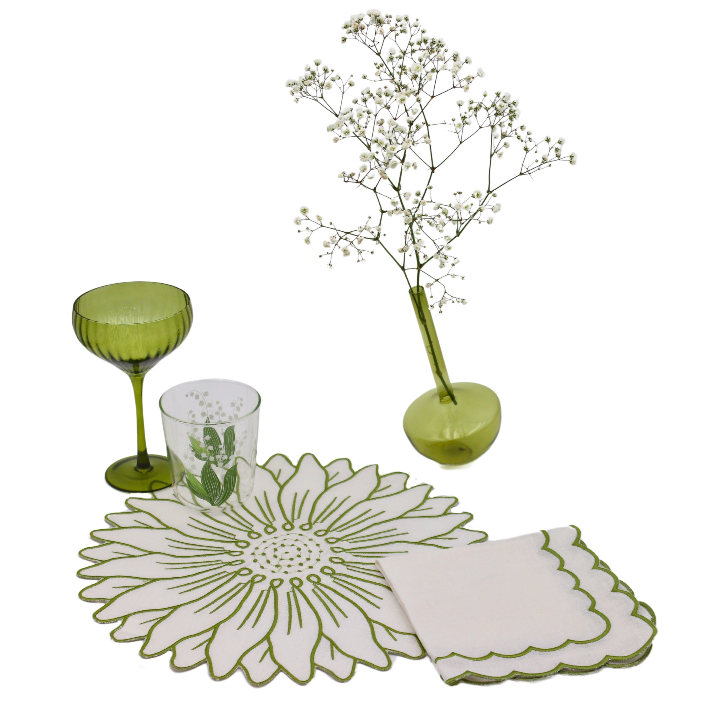 Tilted Sage Bud Vase - Pair Ro'Table