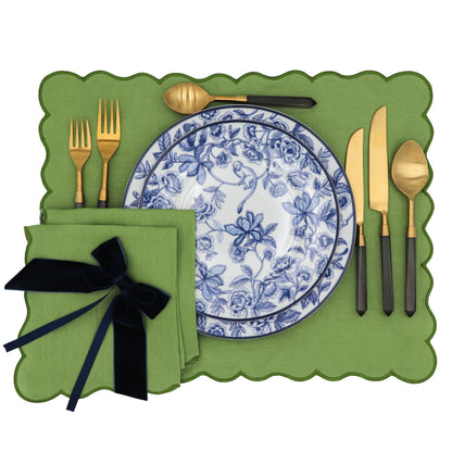 24pc Set Midnight Slate Cutlery - 6 Piece - Set of 4 Ro'Table