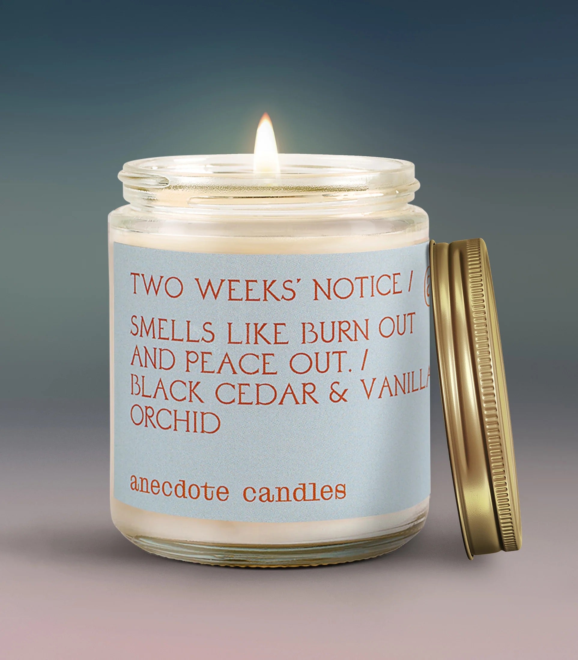 Two Weeks Notice Anecdote Candles