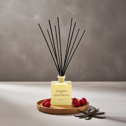Cereria Molla - Premium Reed Diffuser - Raspberry and Black Vanilla - Coastous
