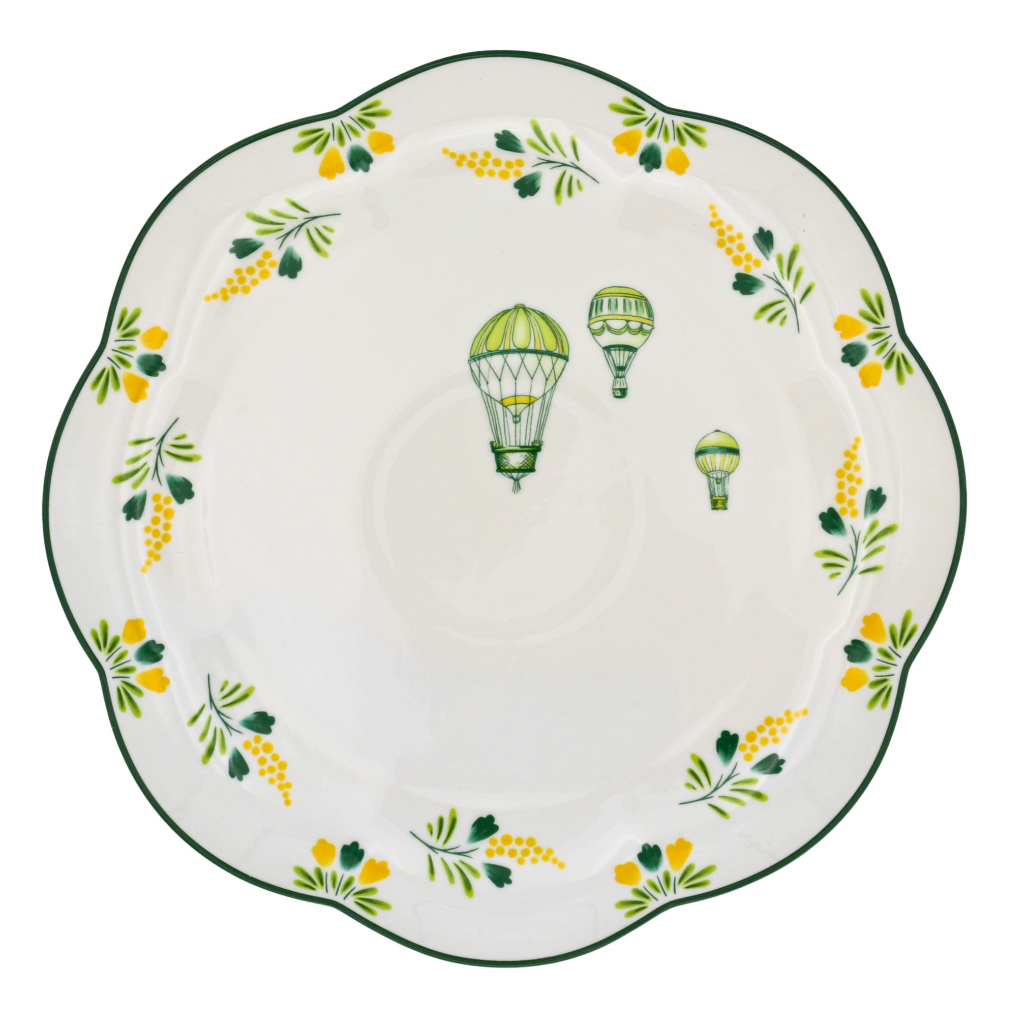 Valensole Lavender Scalloped Dinner Plate - Set of 4 (+1 Bonus Plate) Ro'Table