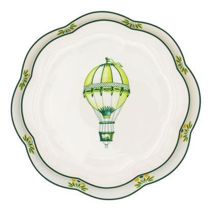 Valensole Lavender Scalloped Dinner Plate - Set of 4 (+1 Bonus Plate) Ro'Table