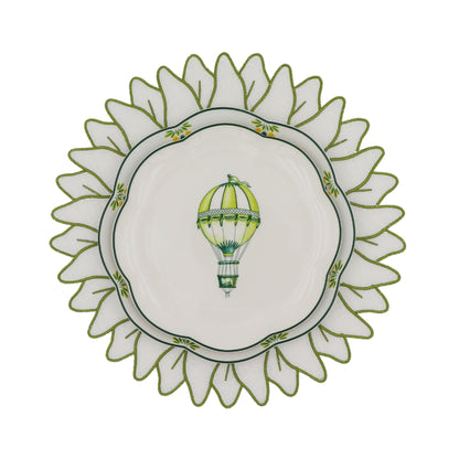 Valensole Lavender Scalloped Dinner Plate - Case of 12 Plates (+3 Bonus Plates) Ro'Table