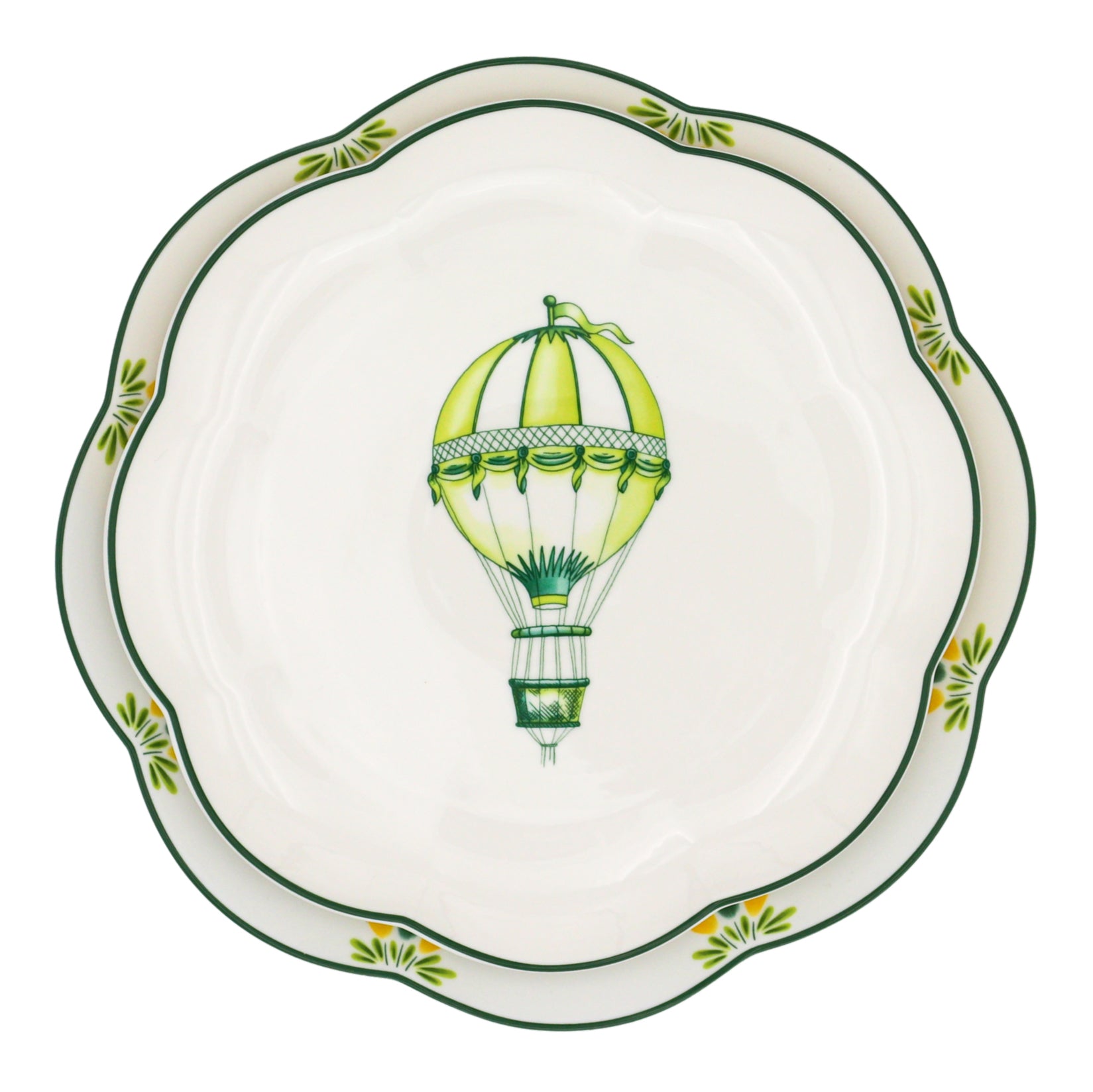 Valensole Lavender Scalloped Starter Plate - Case of 12 Plates (+3 Bonus Plates) Ro'Table