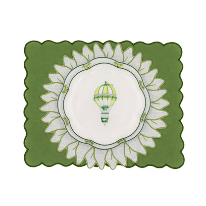 Valensole Lavender Scalloped Starter Plate - Case of 12 Plates (+3 Bonus Plates) Ro'Table