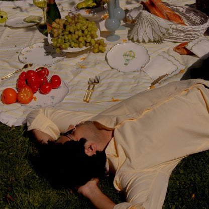 Valensole Lavender Scalloped Starter Plate - Case of 12 Plates (+3 Bonus Plates) Ro'Table