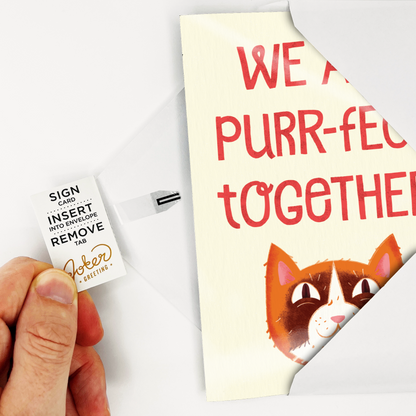 Endless Meowy Valentines With Glitter Joker Greeting