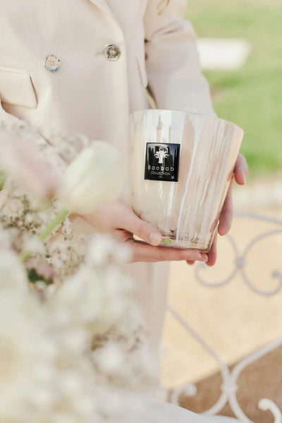Baobab Collection - Candle White Pearls   
