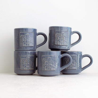 Suspension Bridge Mug Black Oak Art