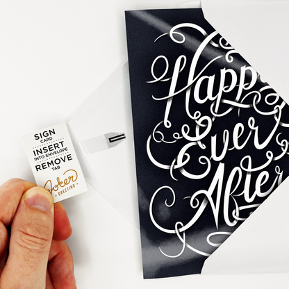 Endless Off-tune Wedding Card with Glitter Joker Greeting