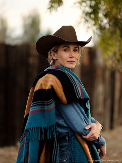 Yellowstone Teal Blanket