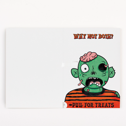 Endless Halloween Card with Glitter and Sticker Surprise Joker Greeting
