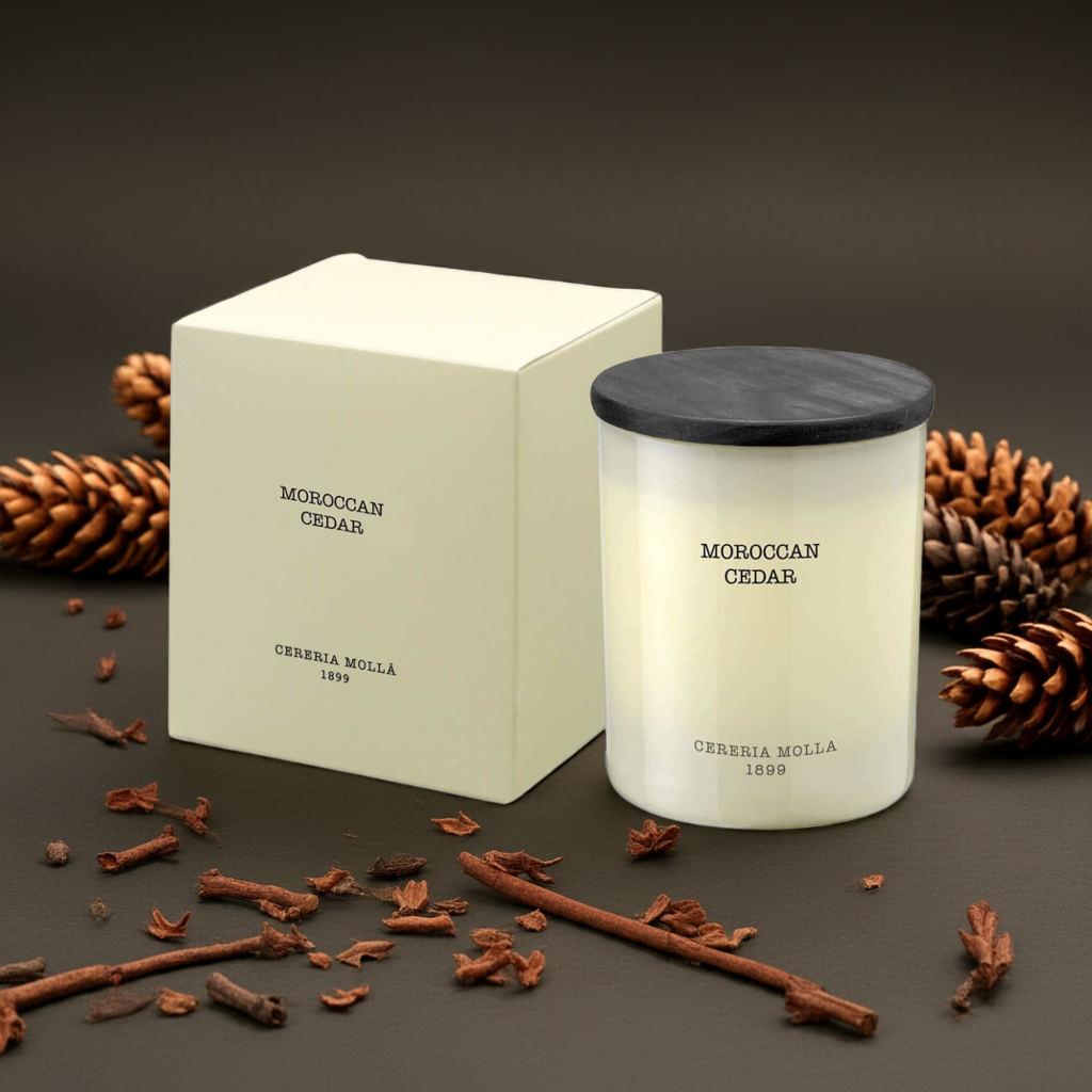 Cereria Molla - Moroccan Cedar Candle - 8 oz / 230 g - Coastous