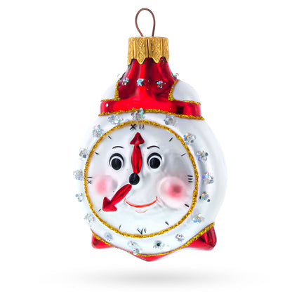 Smiling Face Alarm Clock Christmas Ornament