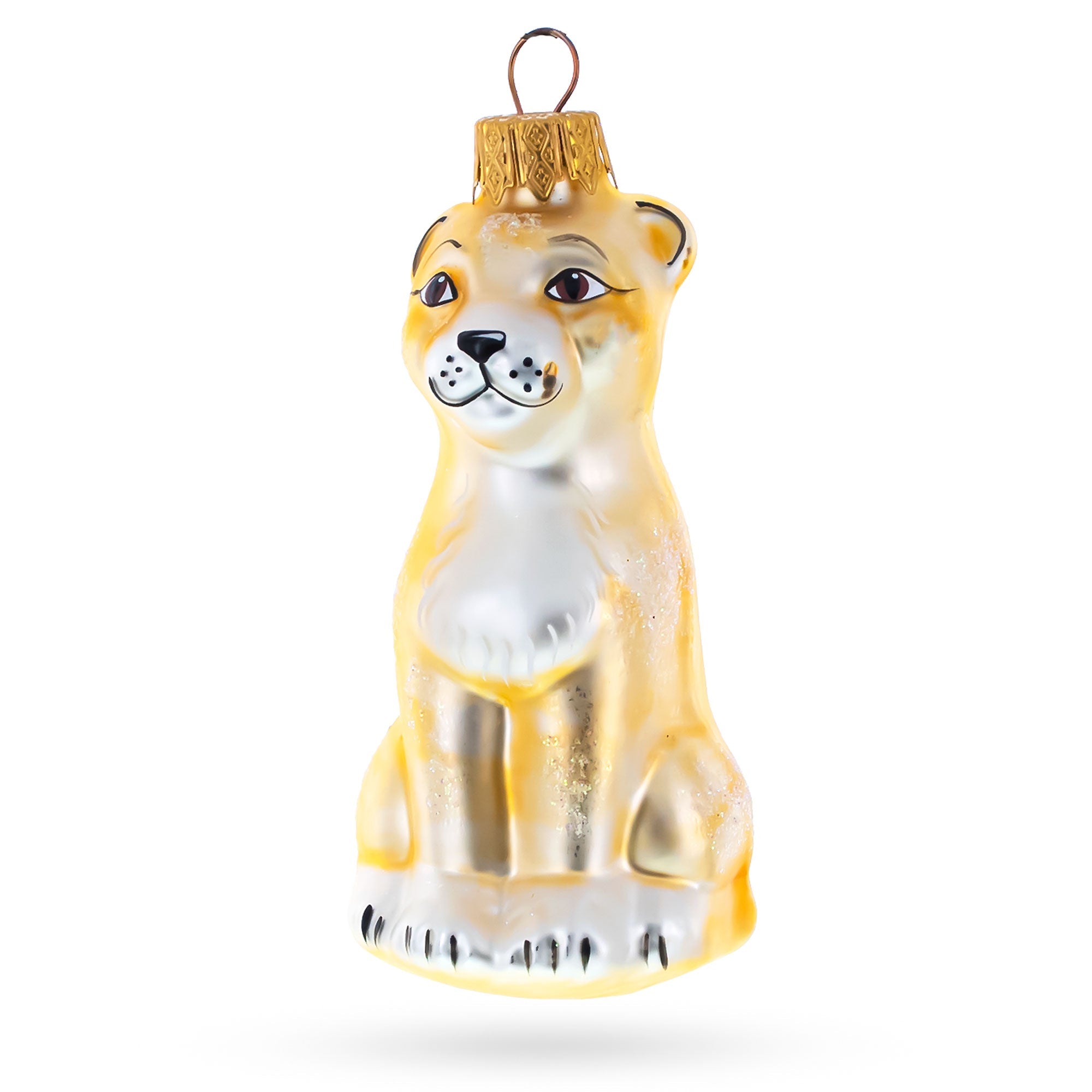 Standing Leopard Glass Christmas Ornament BestPysanky