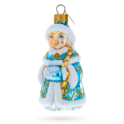 Snigurochka Snow Maiden Glass Christmas Ornament BestPysanky