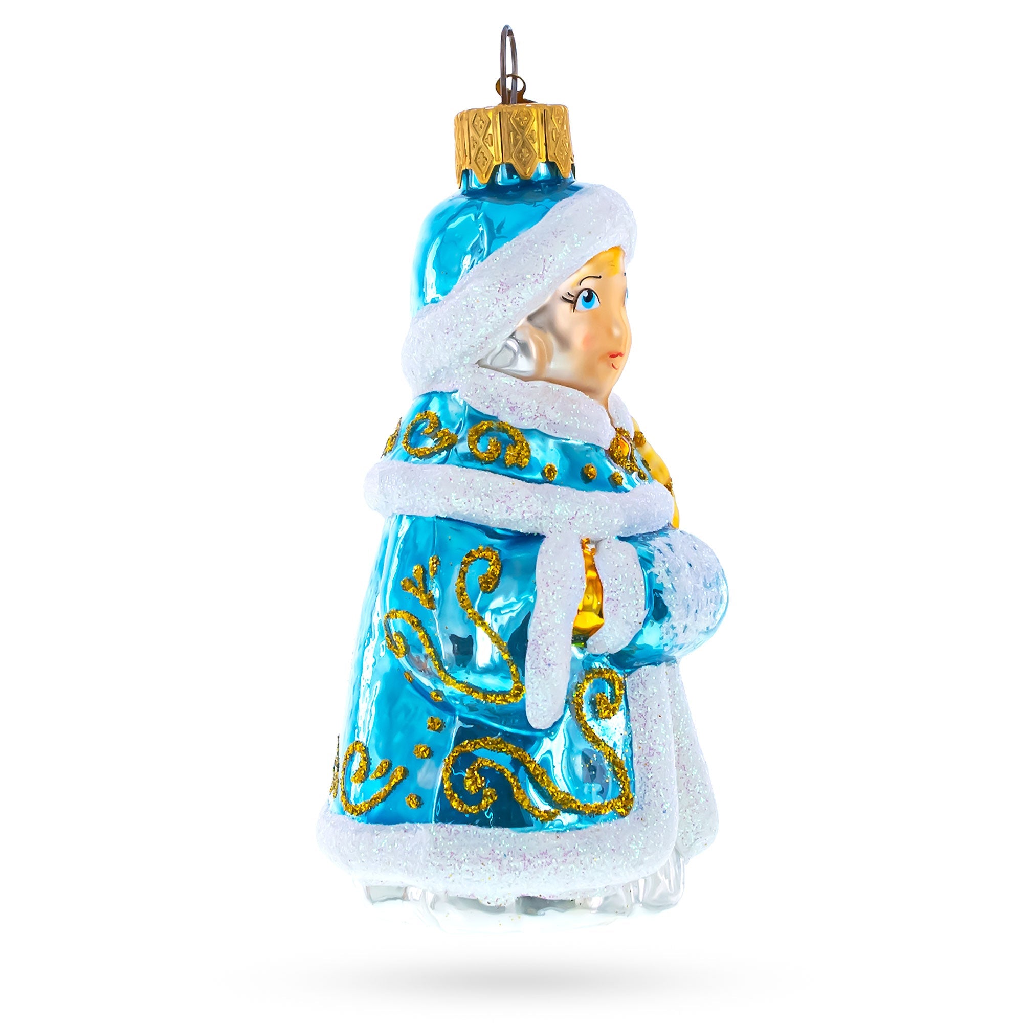 Snigurochka Snow Maiden Glass Christmas Ornament BestPysanky