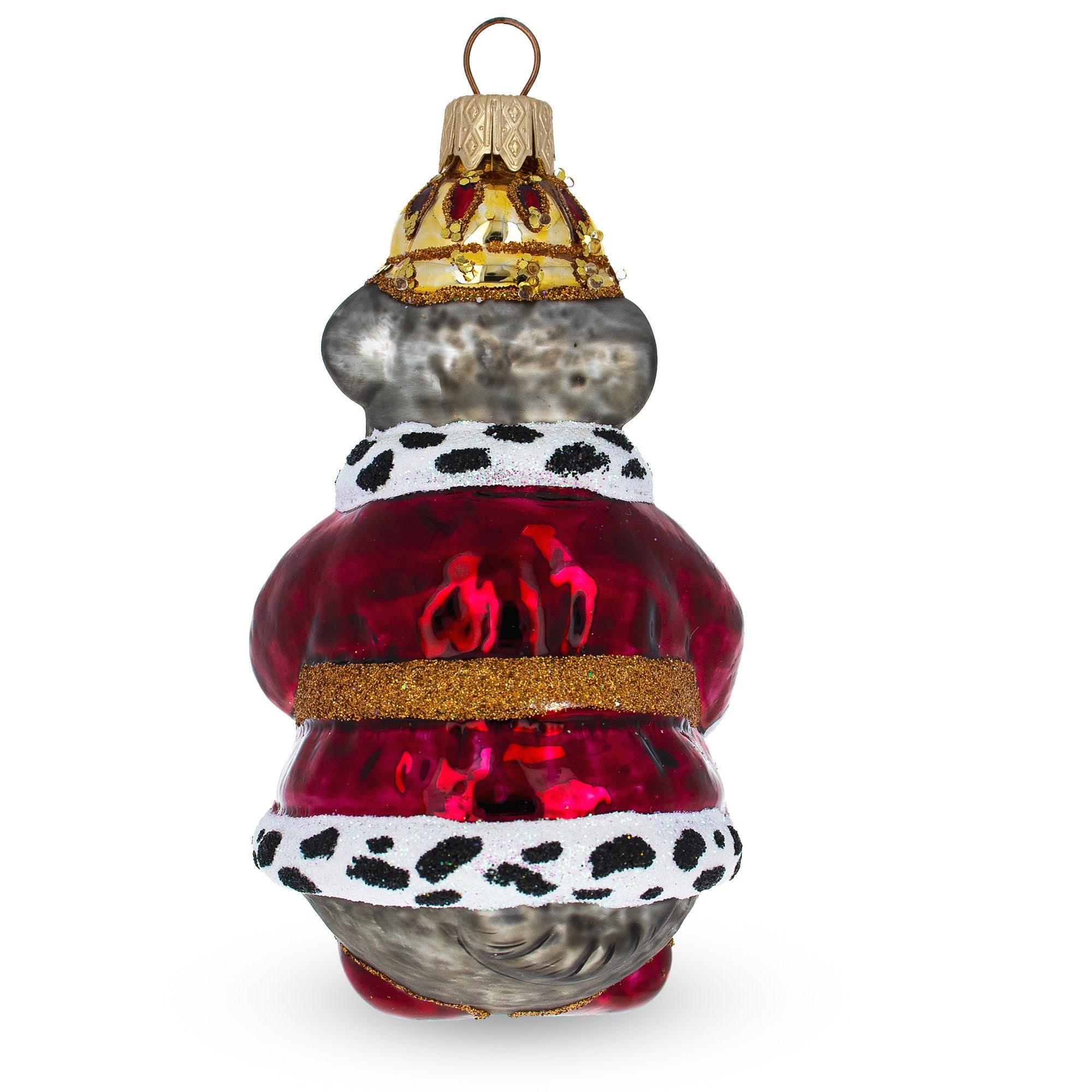 Mouse King Glass Christmas Ornament