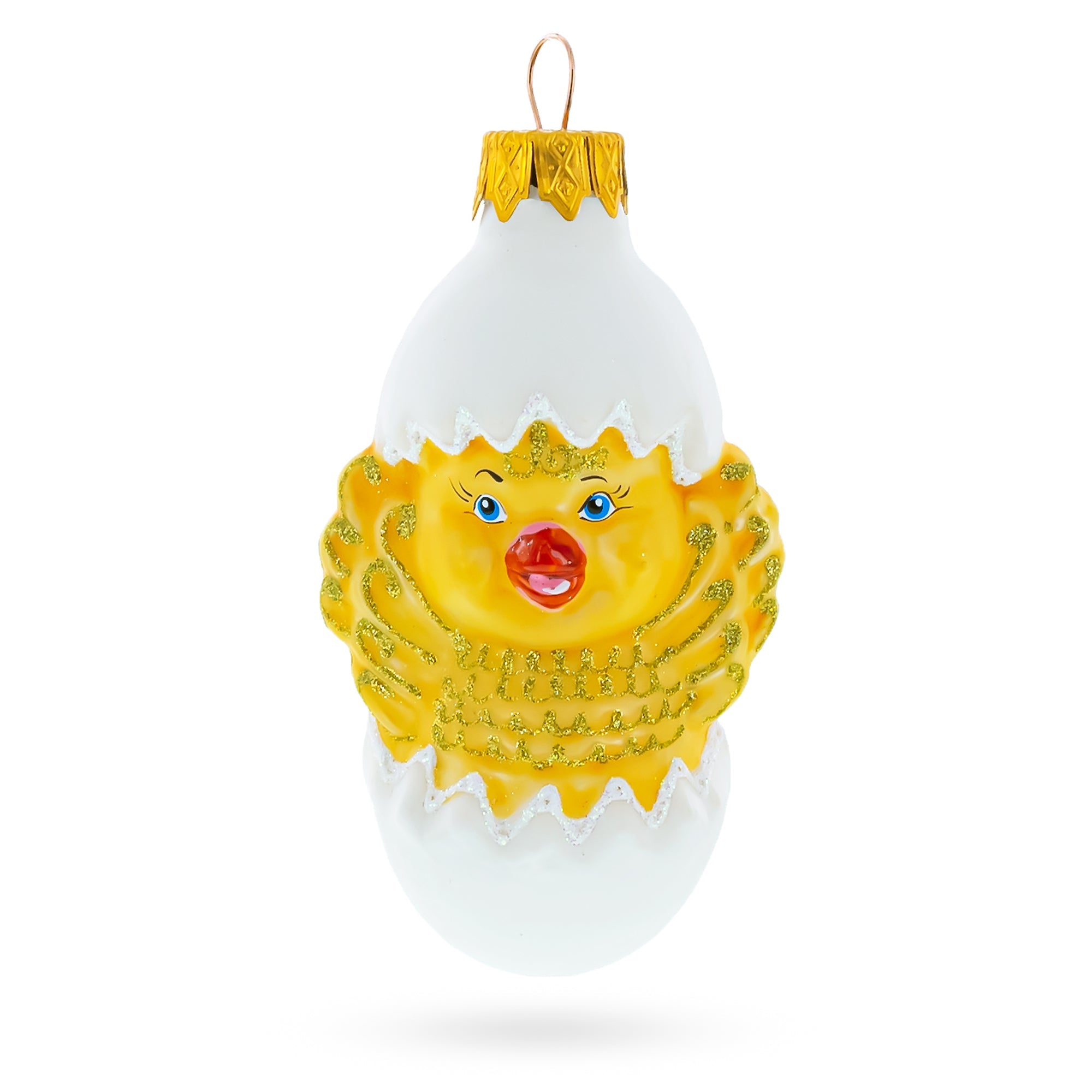 Baby Chick in Egg Glass Christmas Ornament BestPysanky