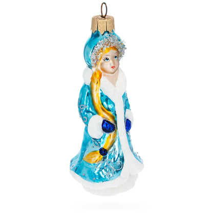 Snegurochka Snow Maiden Glass Christmas Ornament BestPysanky