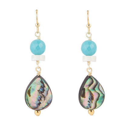 Abalone Magnasite Drip Earrings Barse Jewelry