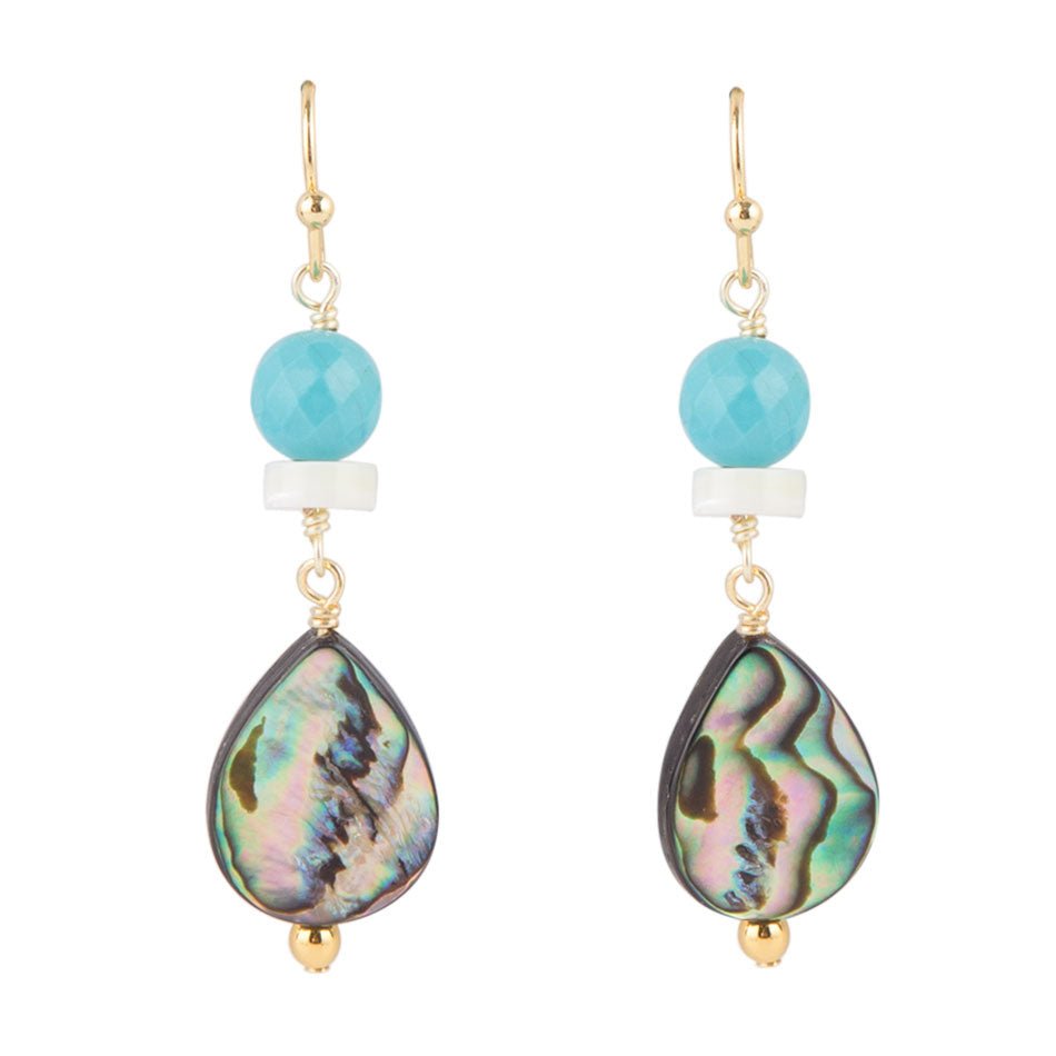 Abalone Magnasite Drip Earrings Barse Jewelry