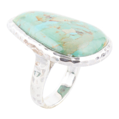 Abstract Blue Turquoise and Sterling Silver Ring Barse Jewelry