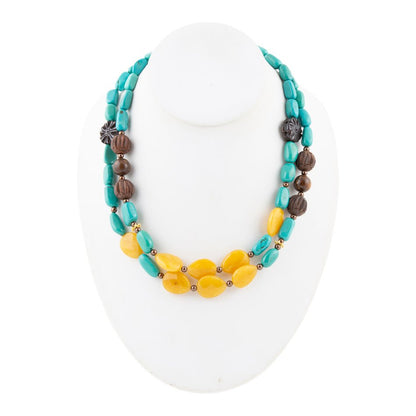 Agave Mixed Stone Statement Necklace Barse Jewelry