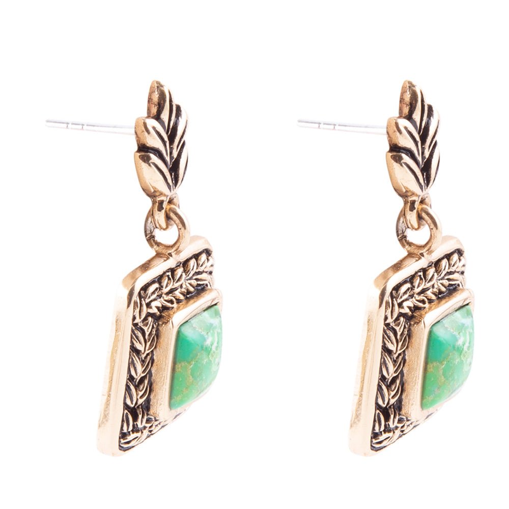 Aloha Lime Turquoise Earrings Barse Jewelry
