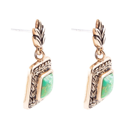 Aloha Lime Turquoise Earrings Barse Jewelry