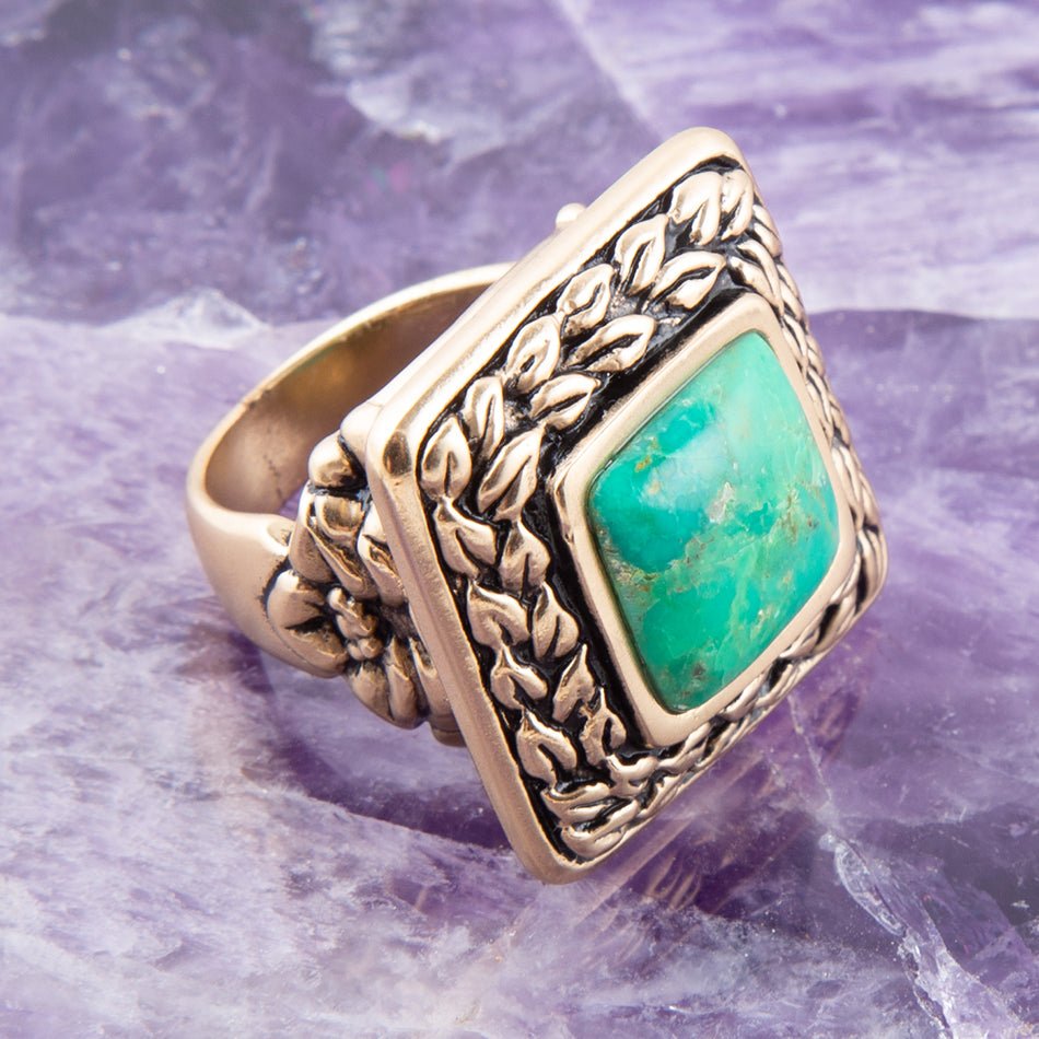 Aloha Lime Turquoise Ring Barse Jewelry