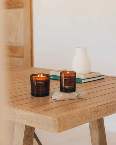 Cereria Molla - Wellbeing Blanc Cocoa & Vanilla Candle — lifestyle view
