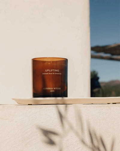 Cereria Molla - Wellbeing Damask Rose & Geranium Candle — lifestyle view