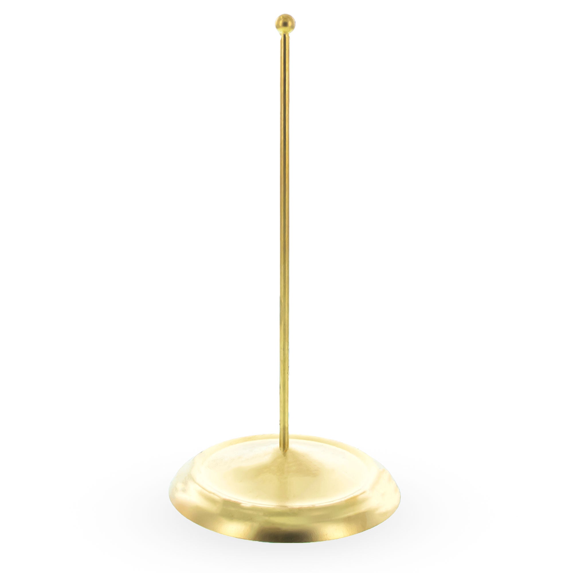 Upright Gold Metal Christmas Tree Topper Finial Stand Display Stand 7.2 Inches (Poland)