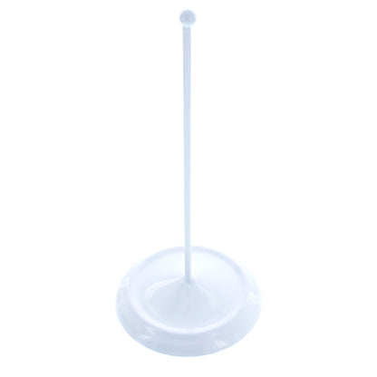 Upright White Metal Christmas Tree Topper Finial Stand Display Stand 7.2 Inches (Poland)