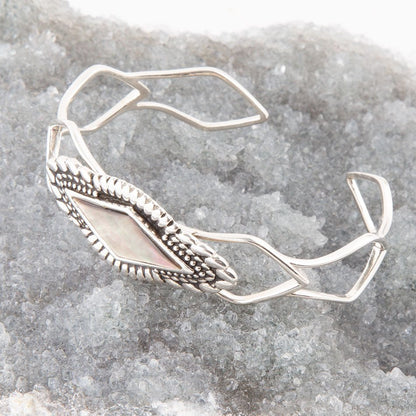 Anemone Black Pearl Cuff Bracelet Barse Jewelry