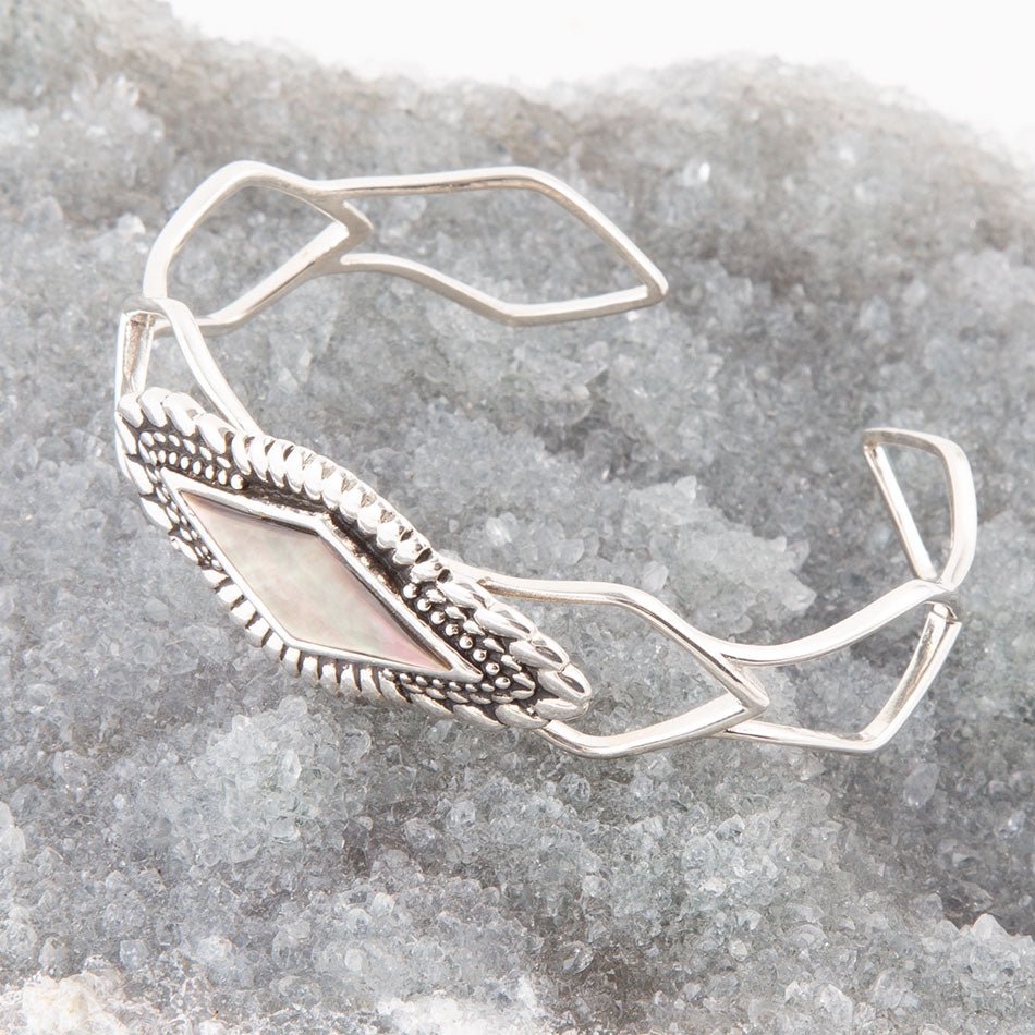 Anemone Black Pearl Cuff Bracelet Barse Jewelry